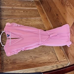 Women's Express coral pink dress size Large.